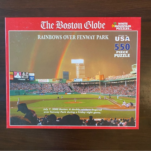 White Mountain Puzzles The Boston Globe Rainbows Over Fenway Park Puzzle - Picture 1 of 3